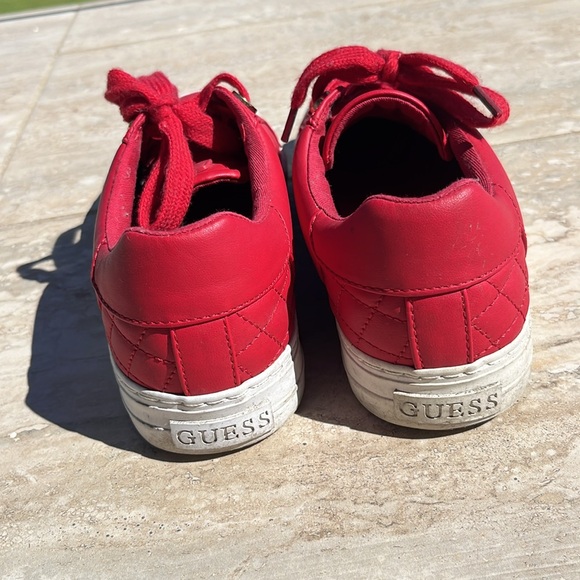 Guess sneakers in Red size 8 women’s - Picture 5 of 6
